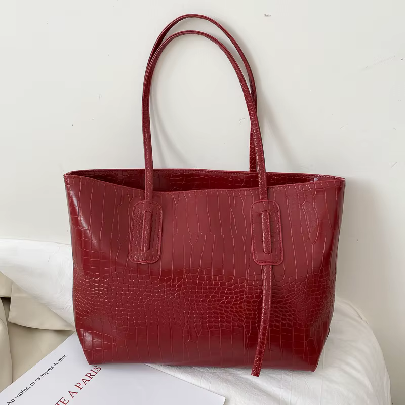 Sac à bandoulière grande capacité pour femme style urbain 2025 – Nouvelle tendance mode polyvalente INS – Sac seau populaire et très prisé sur internet