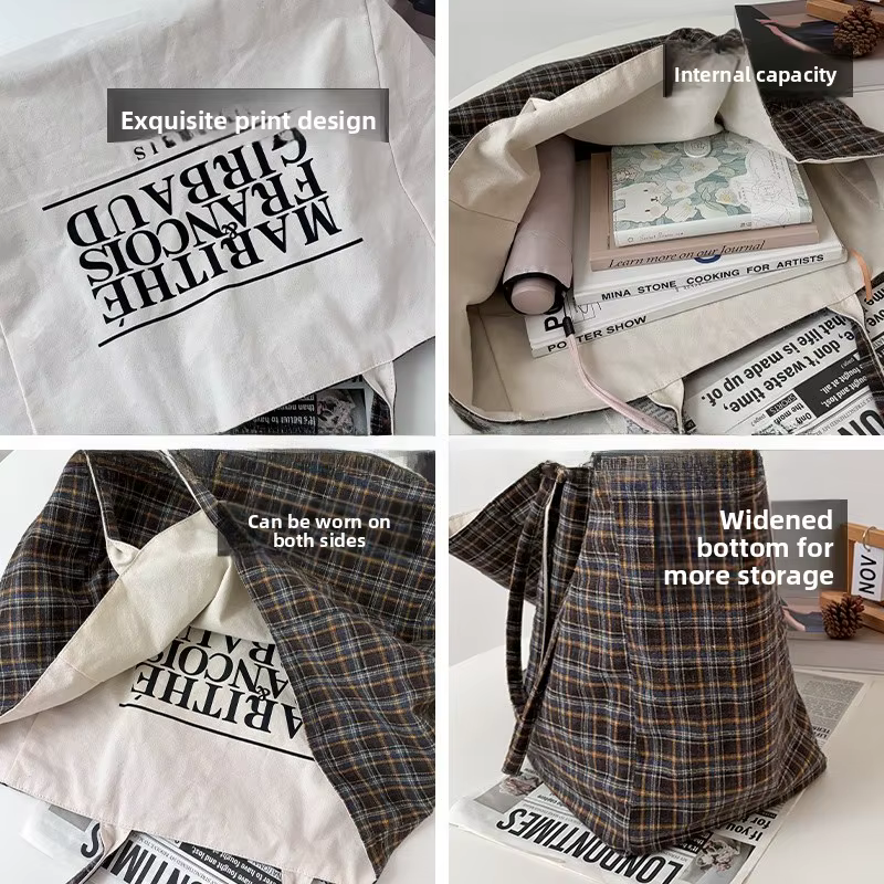 Sac fourre-tout chic en tweed pour femme