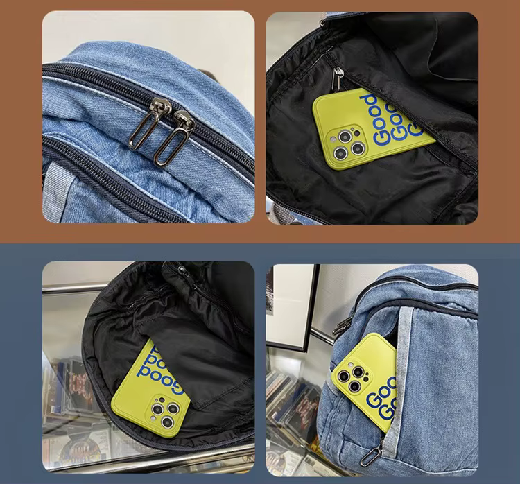Sac à dos en Denim pour femmes et adolescentes