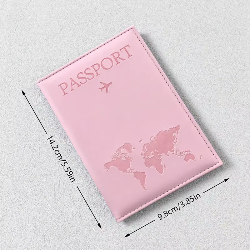 Couverture de passeport en cuir PU pour hommes et femmes