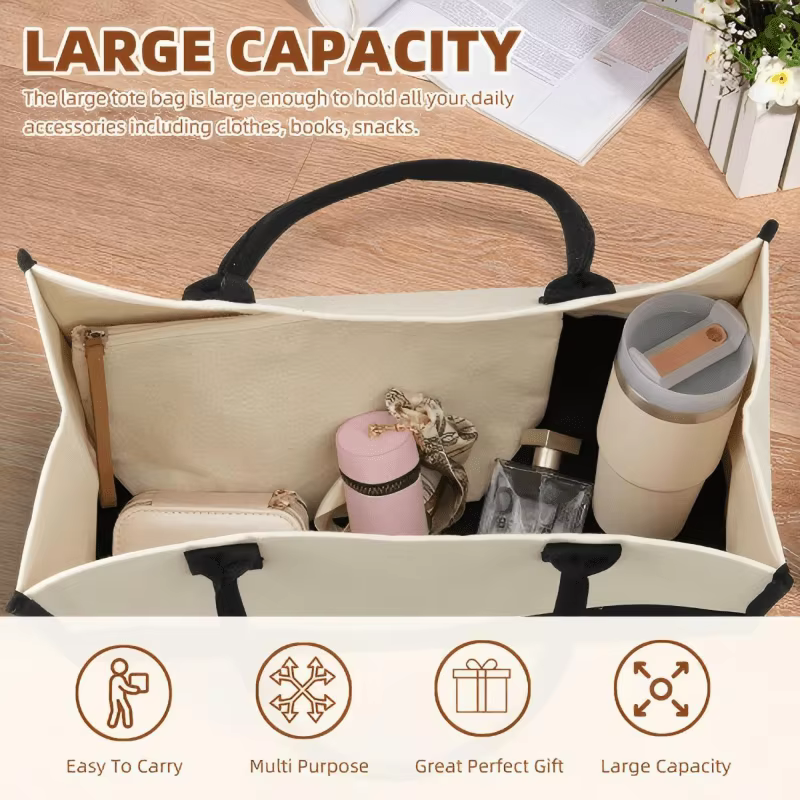 Sac à main en toile blanche avec imprimé nœud coloré