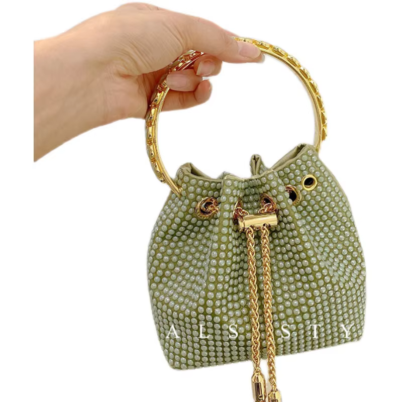 Sac seau diamant en Satin pour femmes