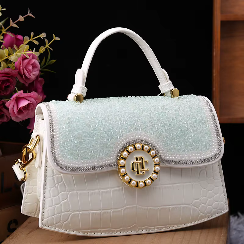 Sac à main motif crocodile pour femme