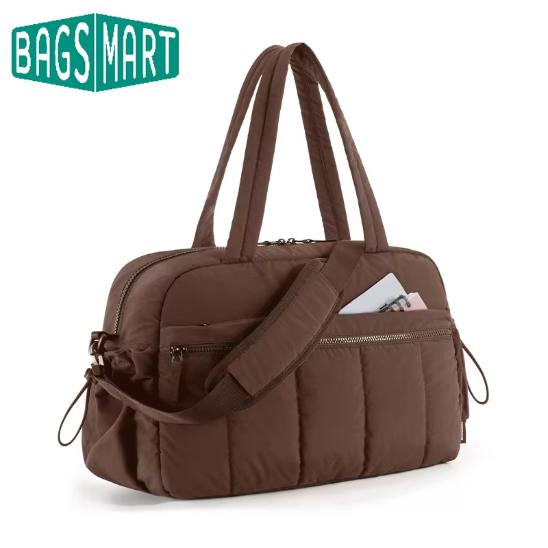 BAGSMART Sac de voyage pour femme avec bandoulière, grande capacité, pour week-end, sport et gym