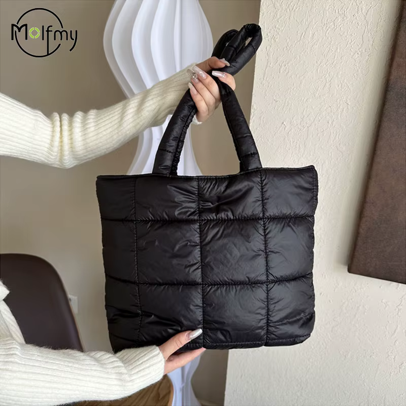 Sac à bandoulière rembourré d'hiver pour femmes