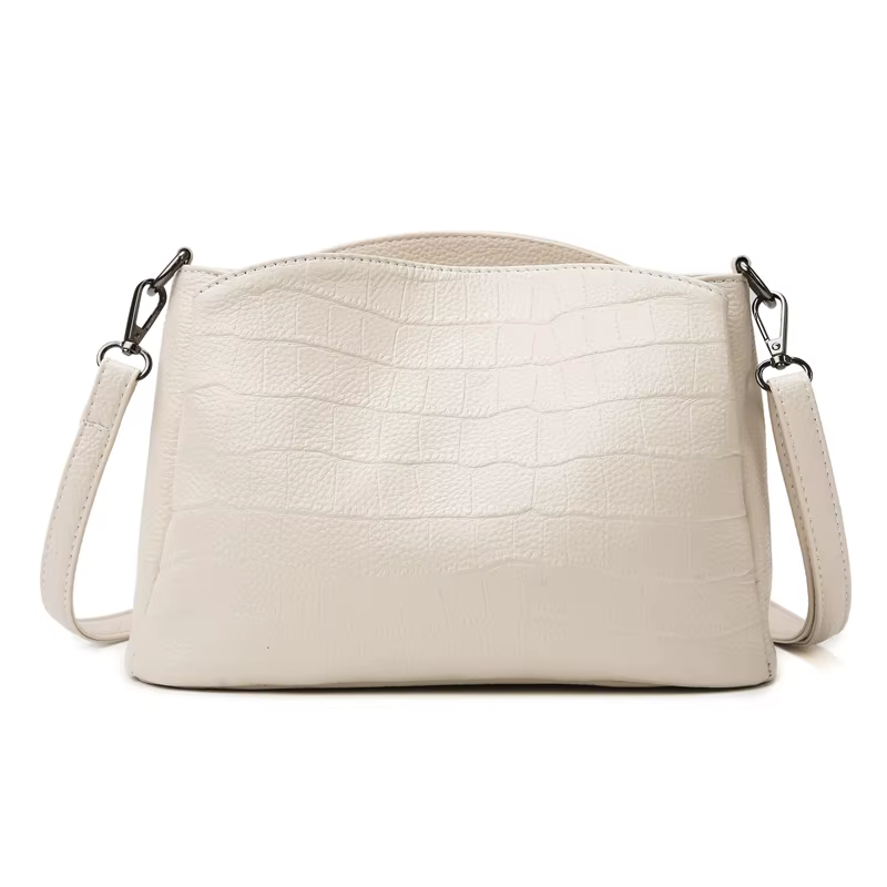 Sac fourre-tout en cuir véritable solide pour femme
