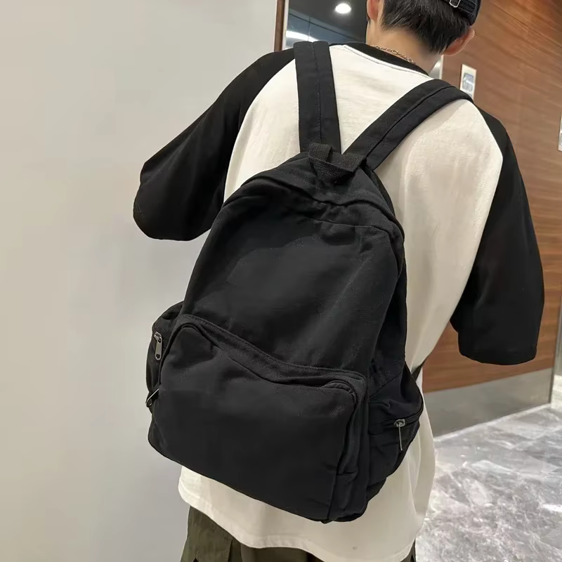 Sac à dos Vintage en toile délavée pour femmes