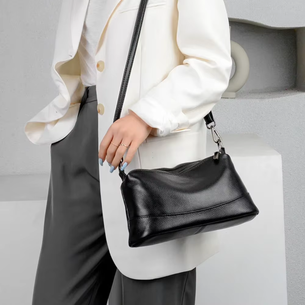 Sacs à main en cuir véritable pour femmes