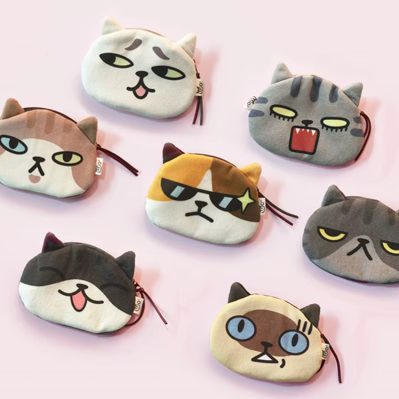 Mignon Mini chat porte-monnaie casque câble de données rouge à lèvres sac de rangement de luxe concepteur portefeuille pochette pour les femmes