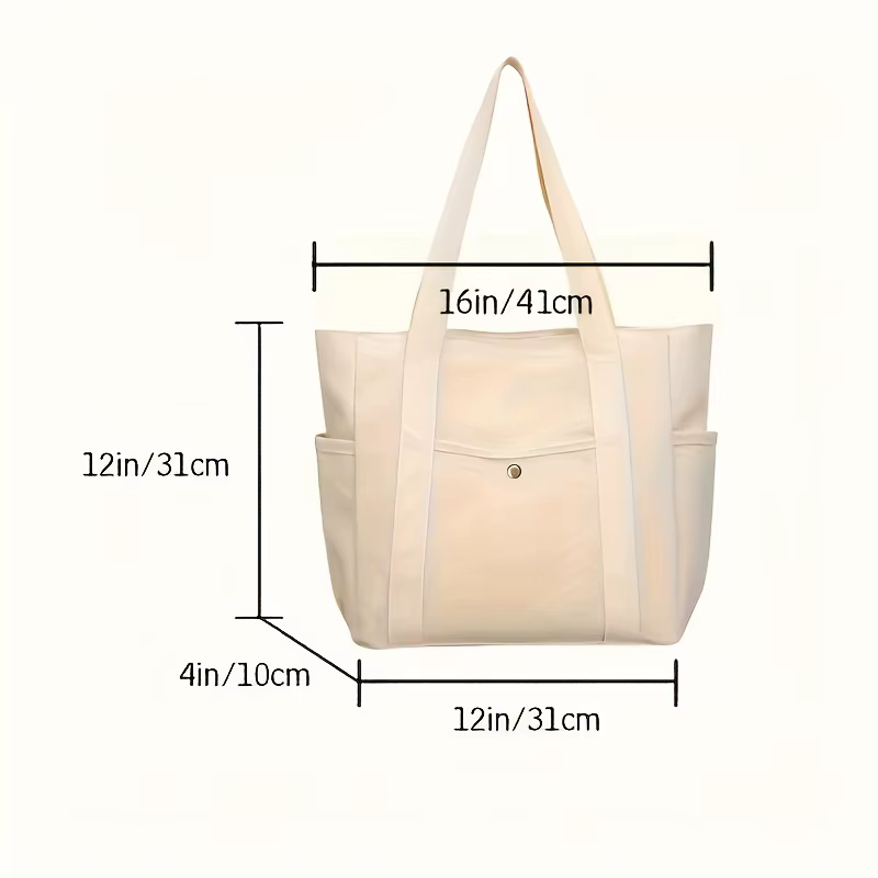 Grand sac fourre-tout avec fermeture éclair - Sac de transport en nylon