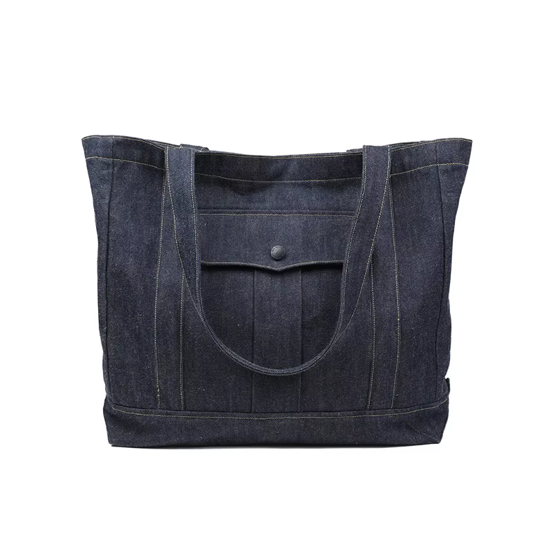 Sac fourre-tout en Denim à lisière Tornado rouge