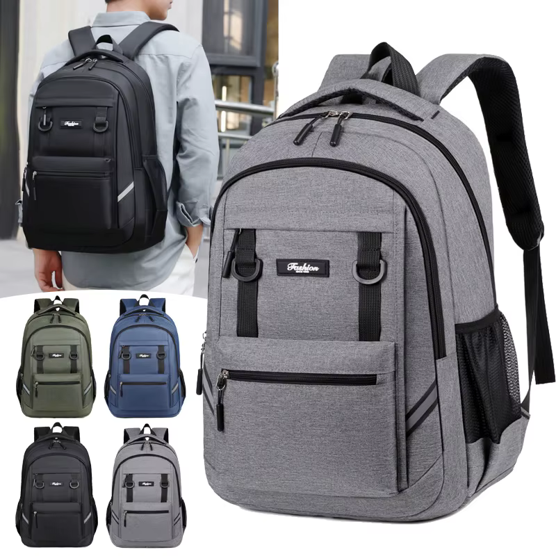 Sac à dos multi-poches pour hommes et femmes – Design spacieux et imperméable pour une école et les déplacements robustes