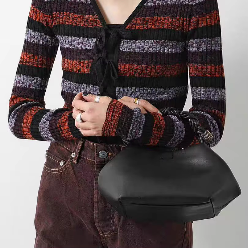 Sac à main hexagonal tissé en forme de nuage
