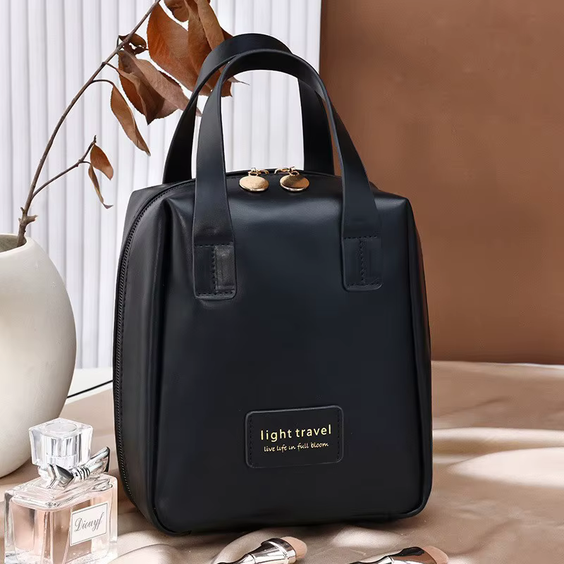 Sac à cosmétiques Portable de grande capacité, sac de rangement de maquillage étanche, sac de rangement de cosmétiques tendance de haute valeur esthétique