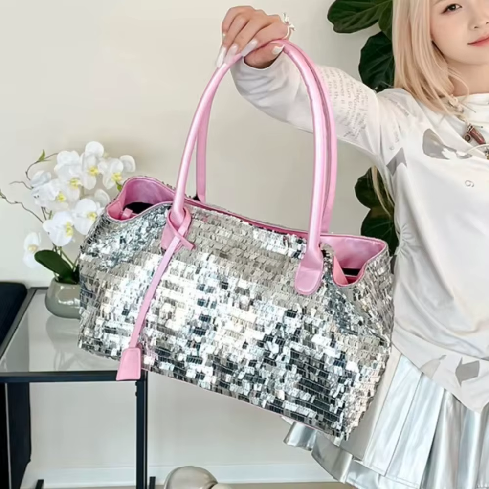 Sacs fourre-tout de soirée à paillettes pour femmes