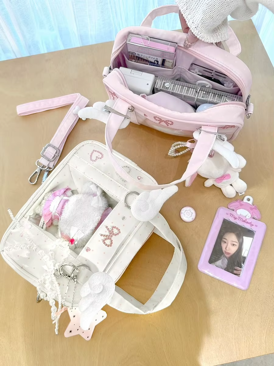 Multi-fonction fourre-tout Ita Sac Crossbady Sac Femme aile épissé Bolso perles arc sacs à main