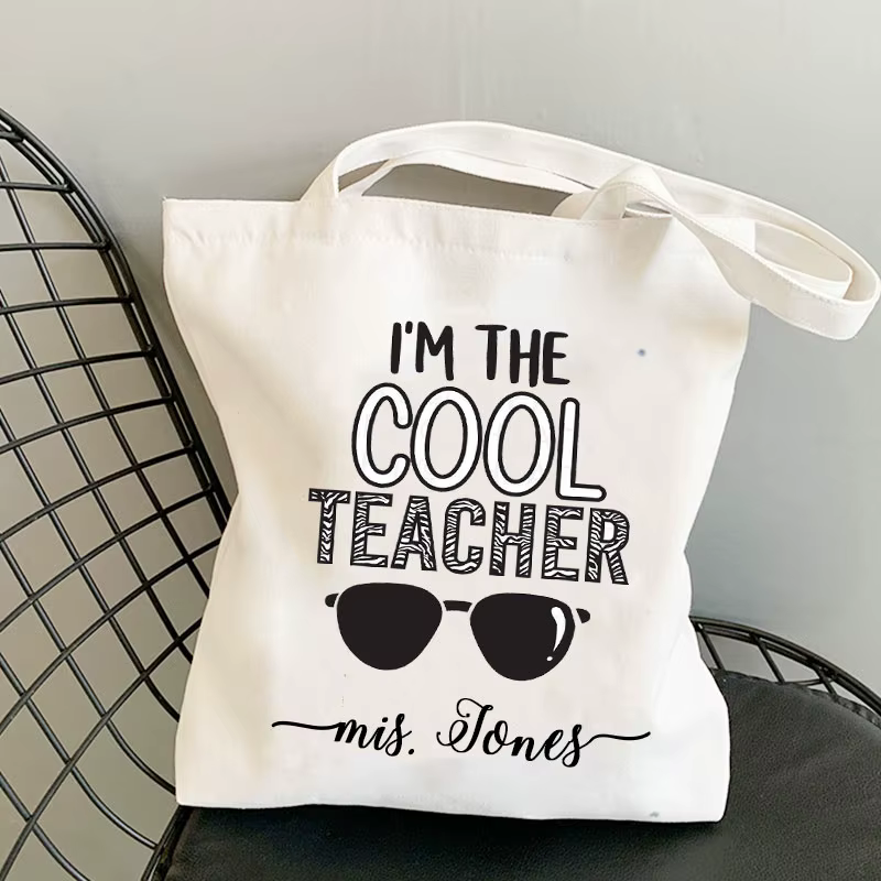 Sacs fourre-tout personnalisés pour cadeaux de l'enseignant