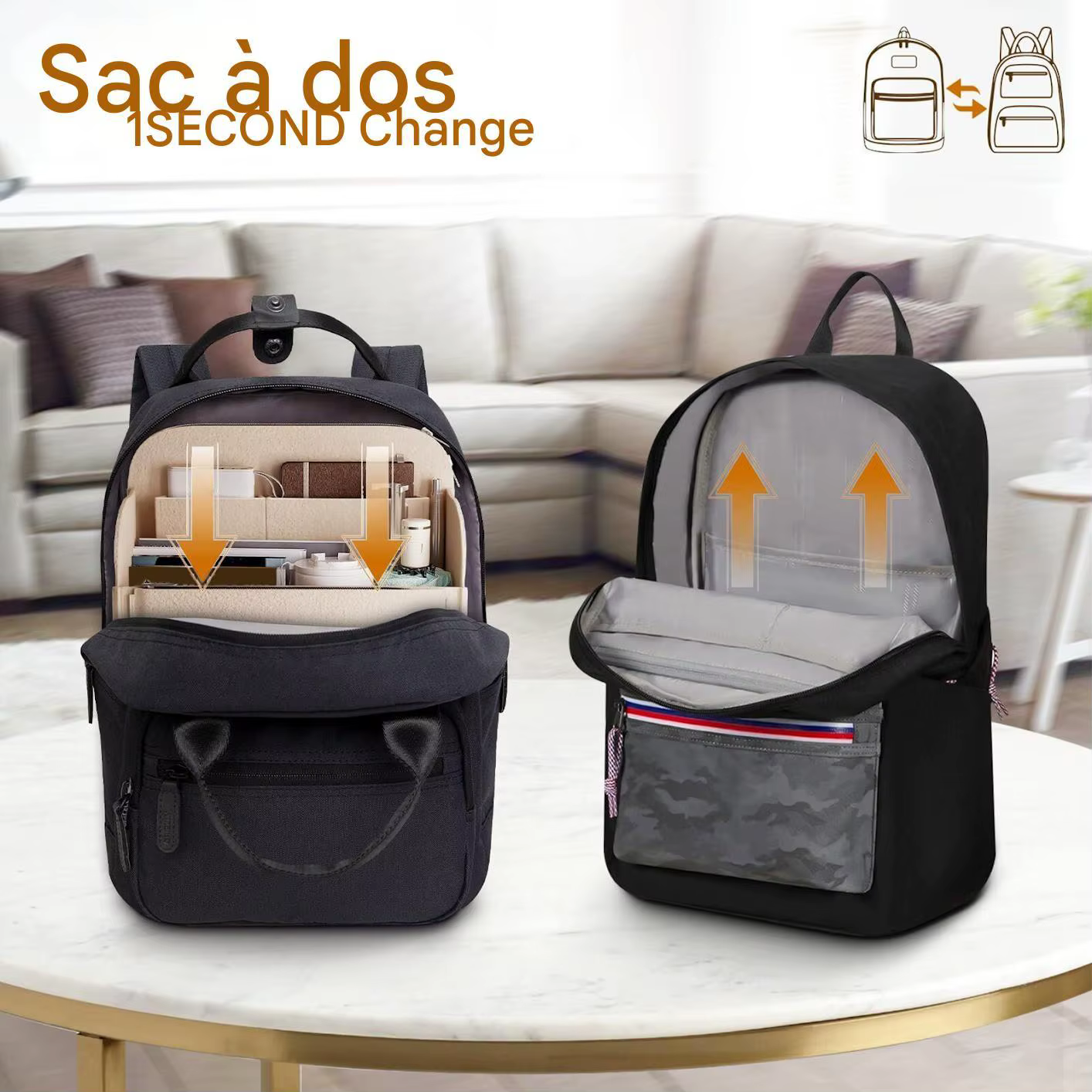 Organisateur de sac à main en feutre