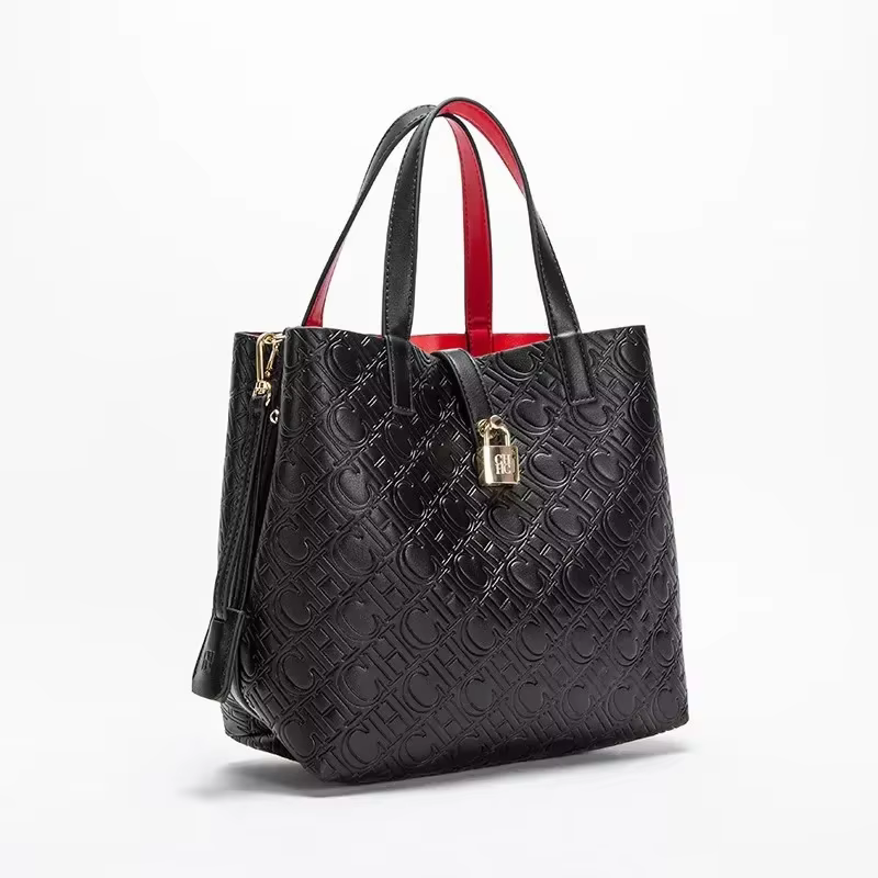 Sac à main CH classique gaufré de luxe pour femme