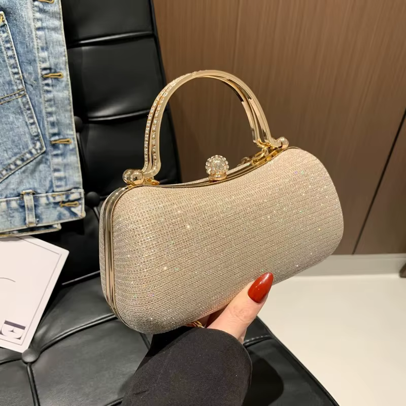 Sac de soirée à chaîne pour femme - Sac à bandoulière élégant