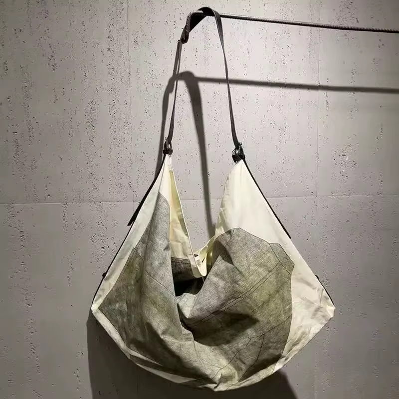 Sac fourre-tout décontracté en toile imprimée vent froid