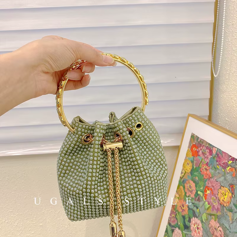 Sac seau diamant en Satin pour femmes