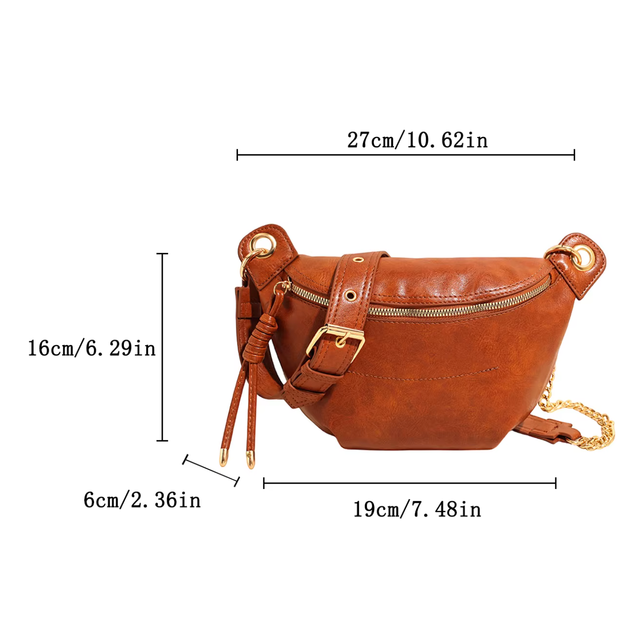 Sac de taille tendance pour femmes en cuir Pu Fanny