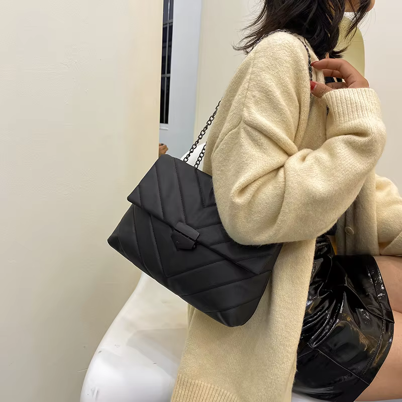 Lingge-Sac à Main à Bandoulière de Grande Capacité pour Femme