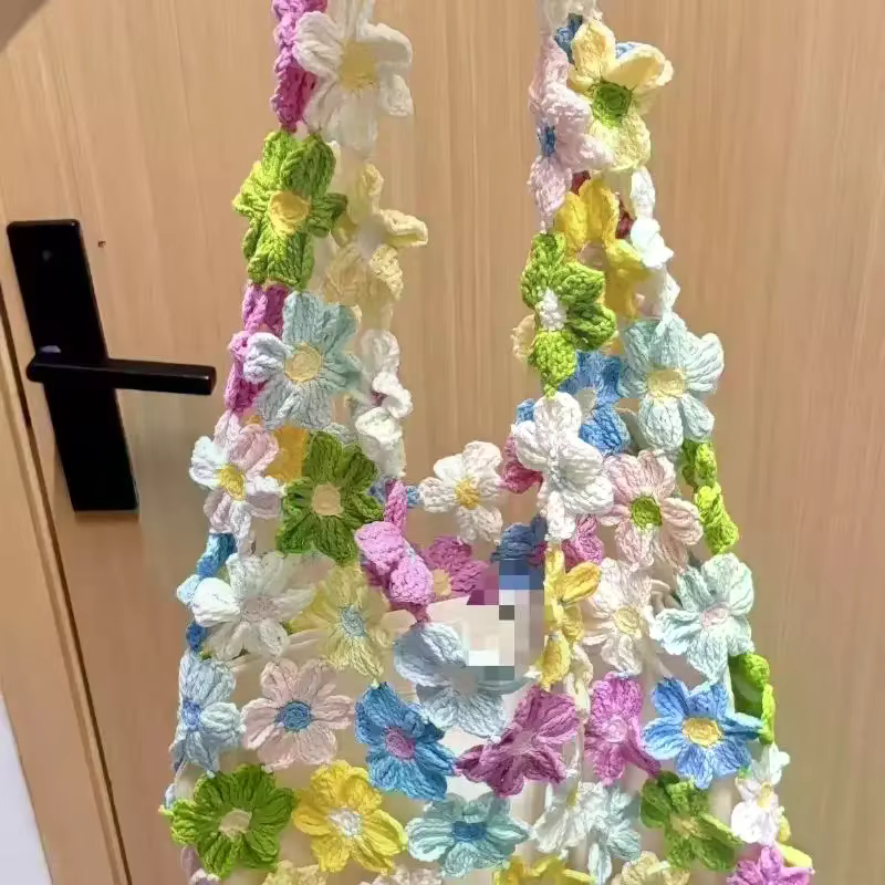 Sac tissé à la main en crochet