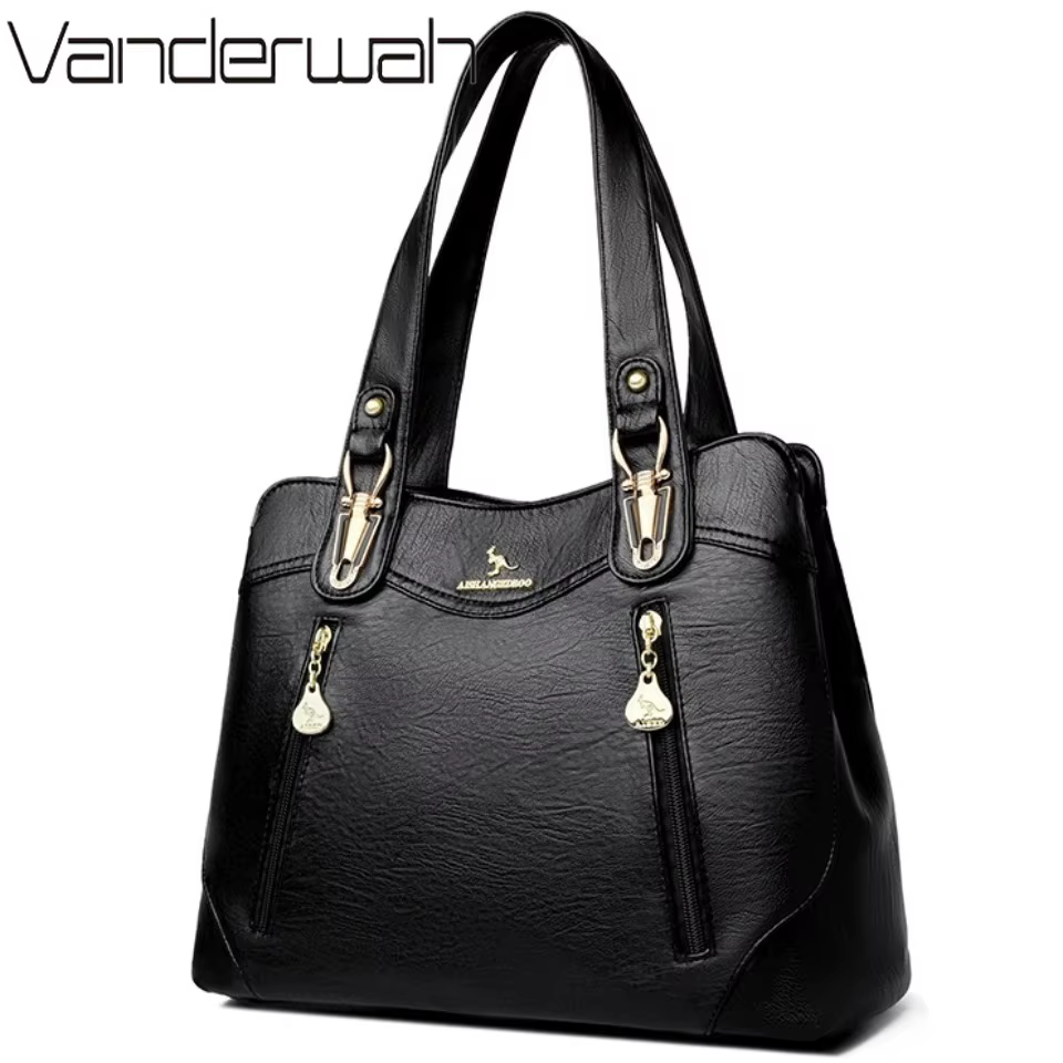 Véritable marque écorce modèle en cuir fourre-tout décontracté A4 grands sacs à main de luxe femmes