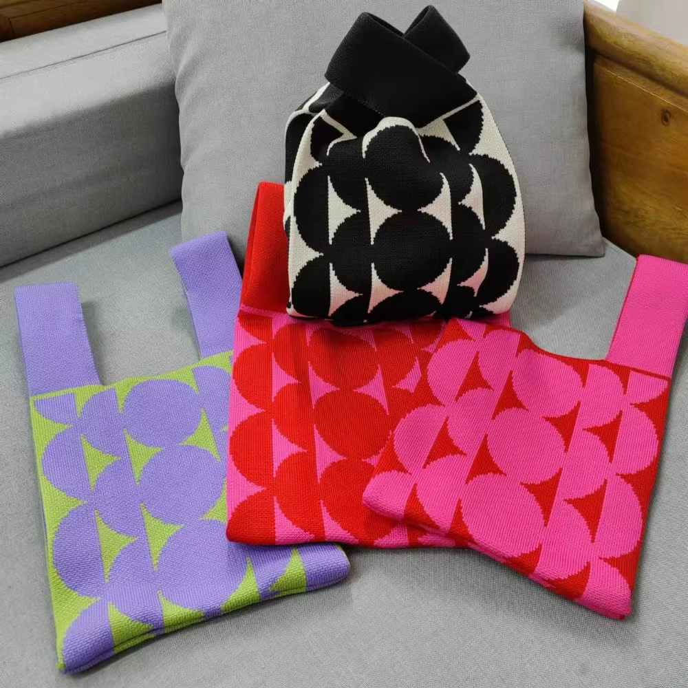 Mini sac à main en tricot pour filles et femmes