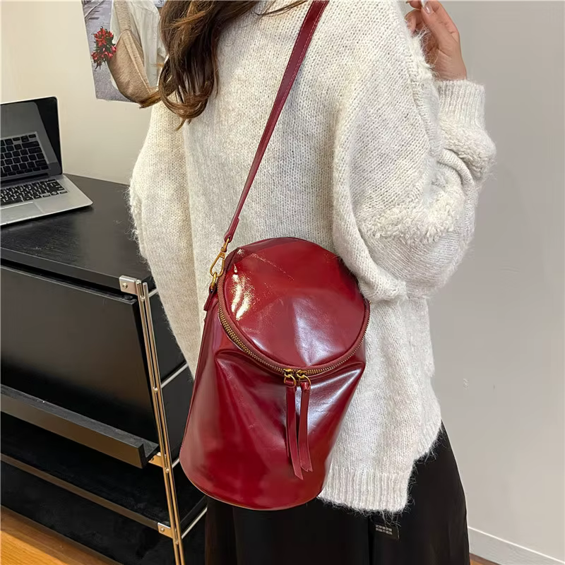 Sac à bandoulière seau Vintage pour femmes