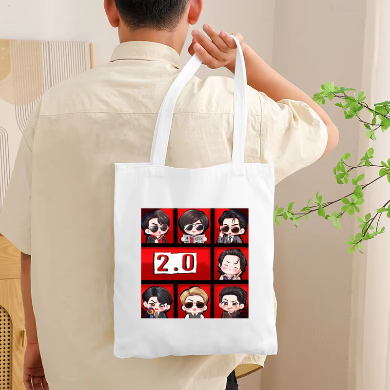 Sacs en toile blanche Arirang World Tour 2026