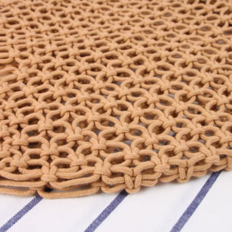 Sac à main bandoulière bohème en crochet ajouré à une épaule avec poche intérieure