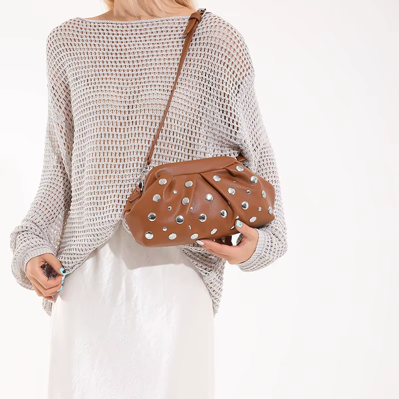 Mode Hobo sac de luxe concepteur sac à main plissé nuage sac marque embrayages pince sac