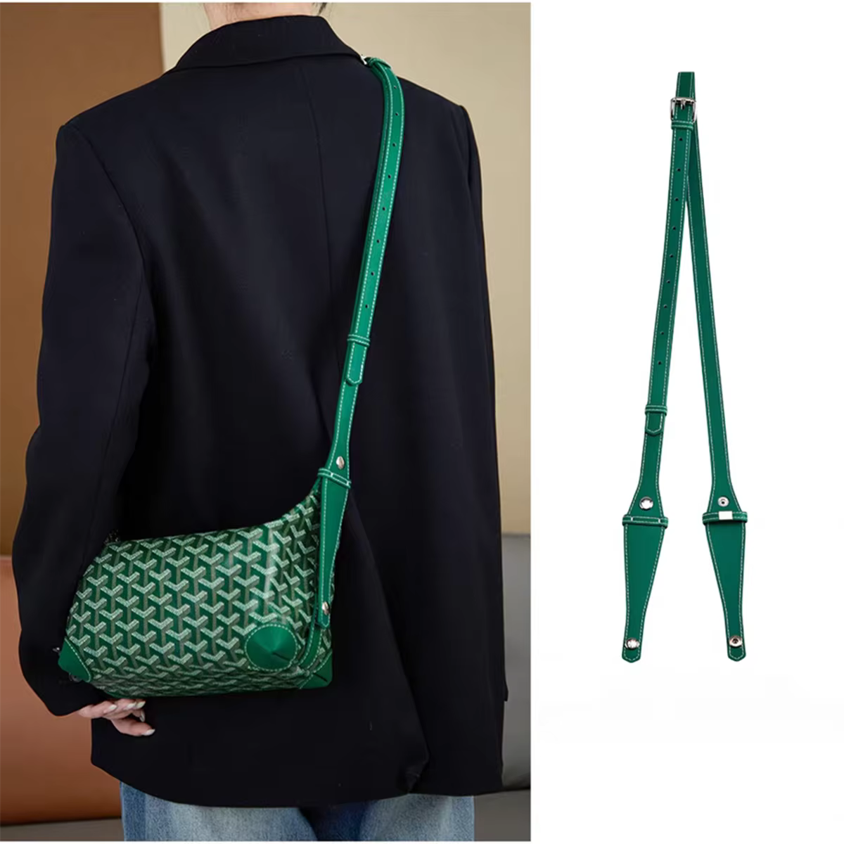 Sangle d'épaule extensible pour sac Goyard Bowling 25