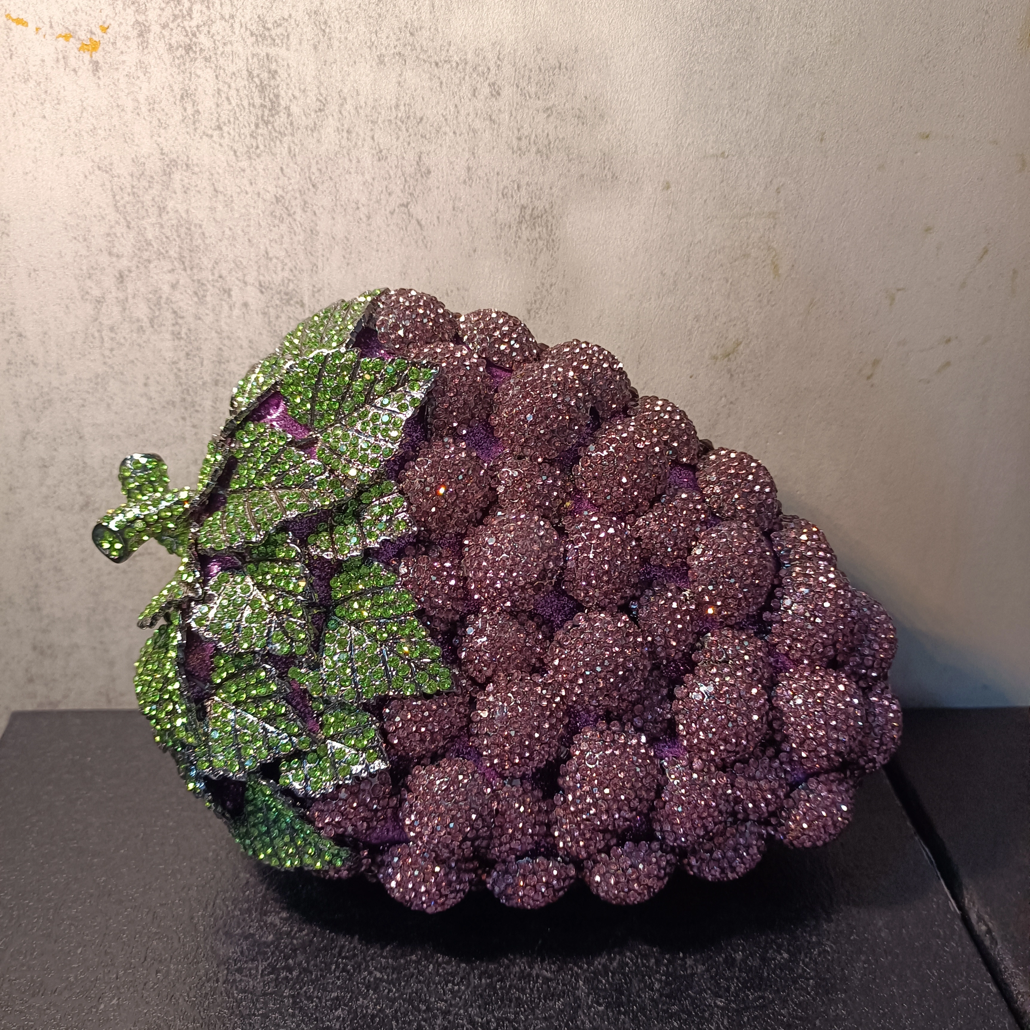 Mode raisin cristal sacs sac à main violet concepteur femmes fête embrayages Mini pochettes livraison directe mariage