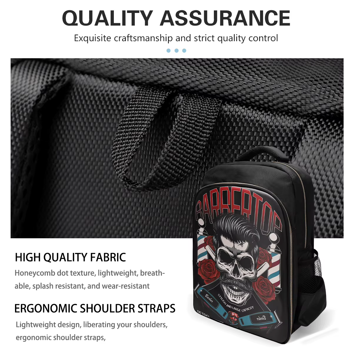 Sac à dos d'outils de coiffure