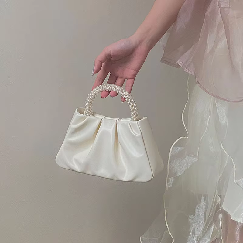 2025 perle sac à main plis nouvelle mode nuage téléphone portable sac à bandoulière messager Mini petit sac Одноп weg ume сумк