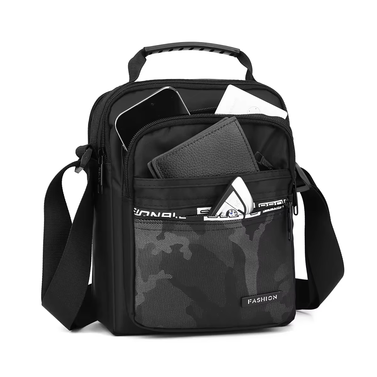 Sac à bandoulière en nylon pour loisirs et bureau