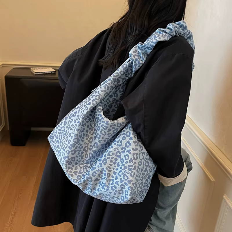 Sacs fourre-tout en Nylon léopard pour femmes