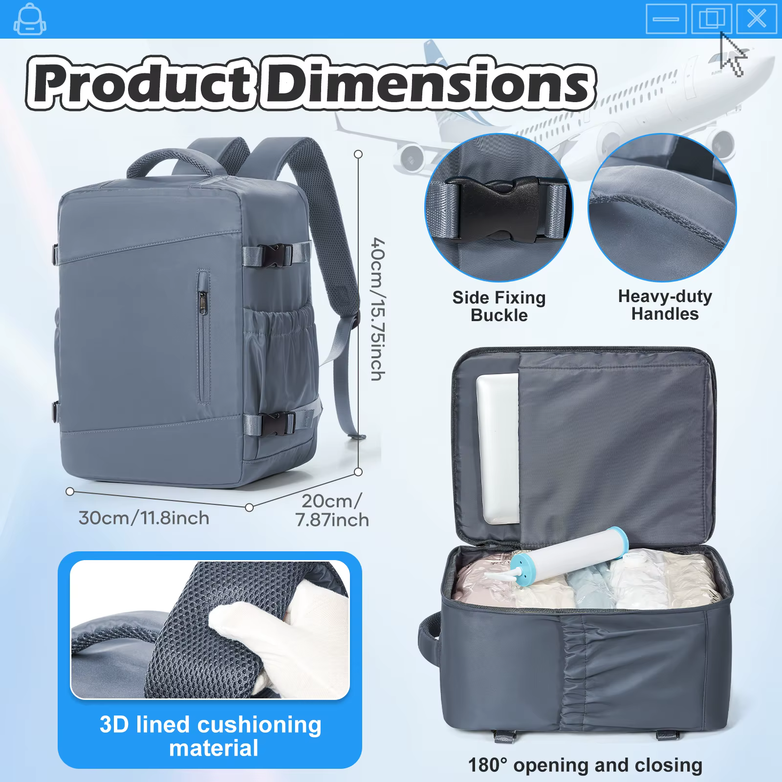 Sac de rangement sous vide