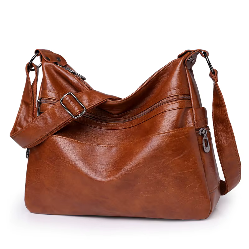 Sac messager en cuir PU pour femme