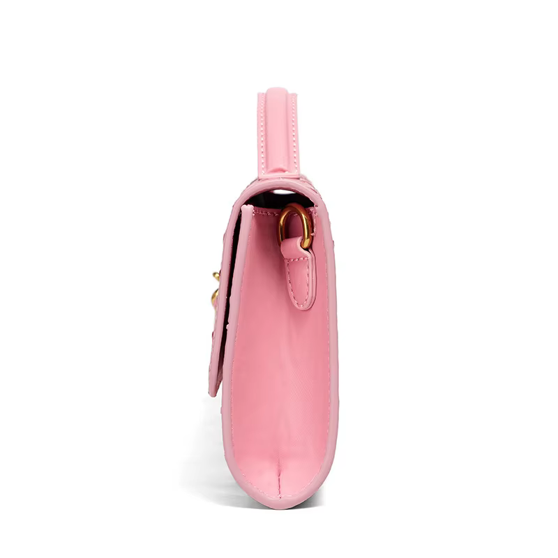Sac bordeaux enveloppe rouge cerise