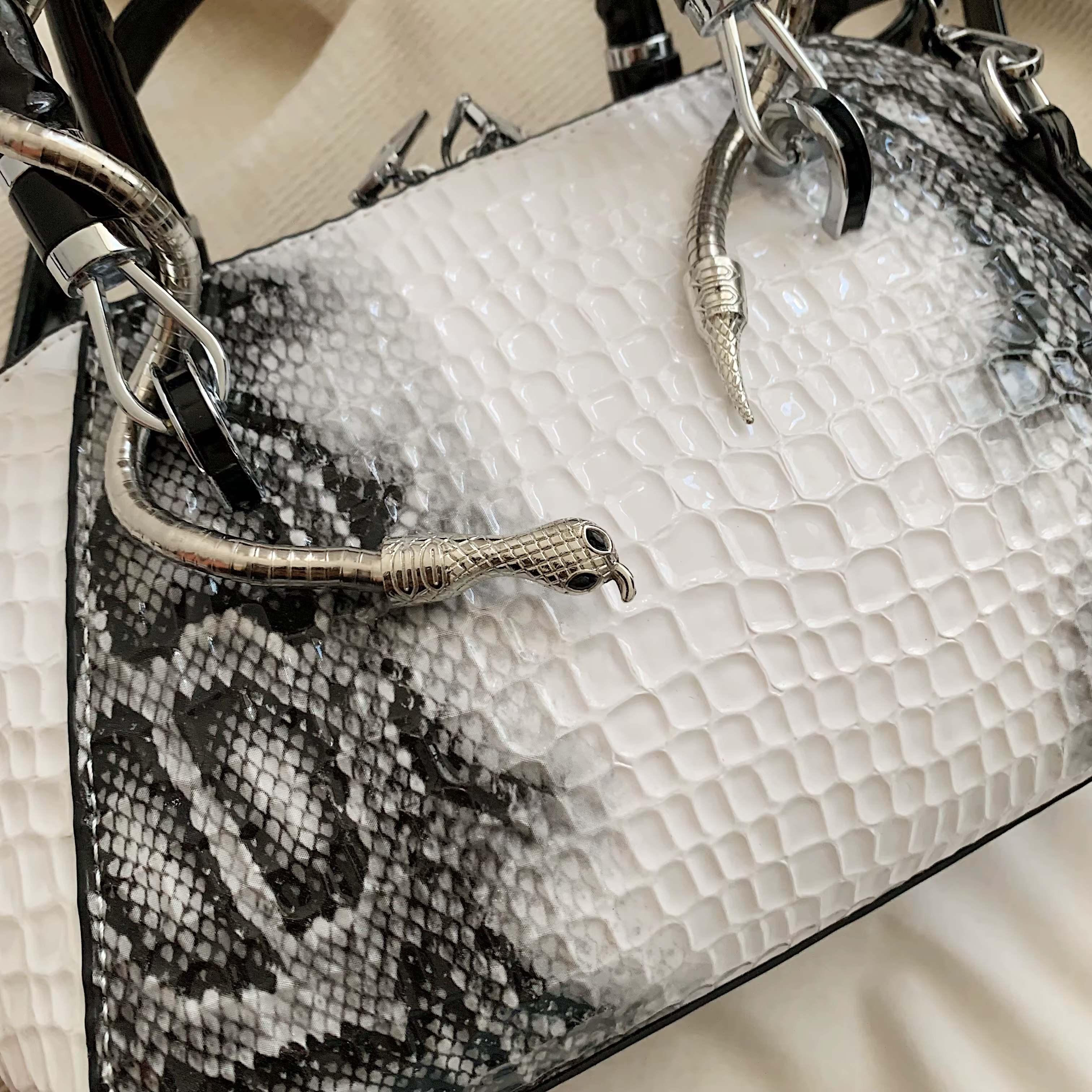 Sac de luxe femme sacs à poignée supérieure 2024 MOODS-Sac à bandoulière motif crocodile