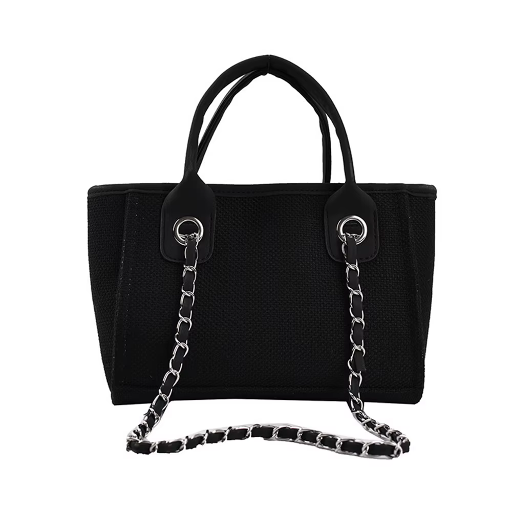 Personnaliser monogramme sac fourre-tout grande maman Mini toile sac à main sacs de voyage personnalisé chaîne sac