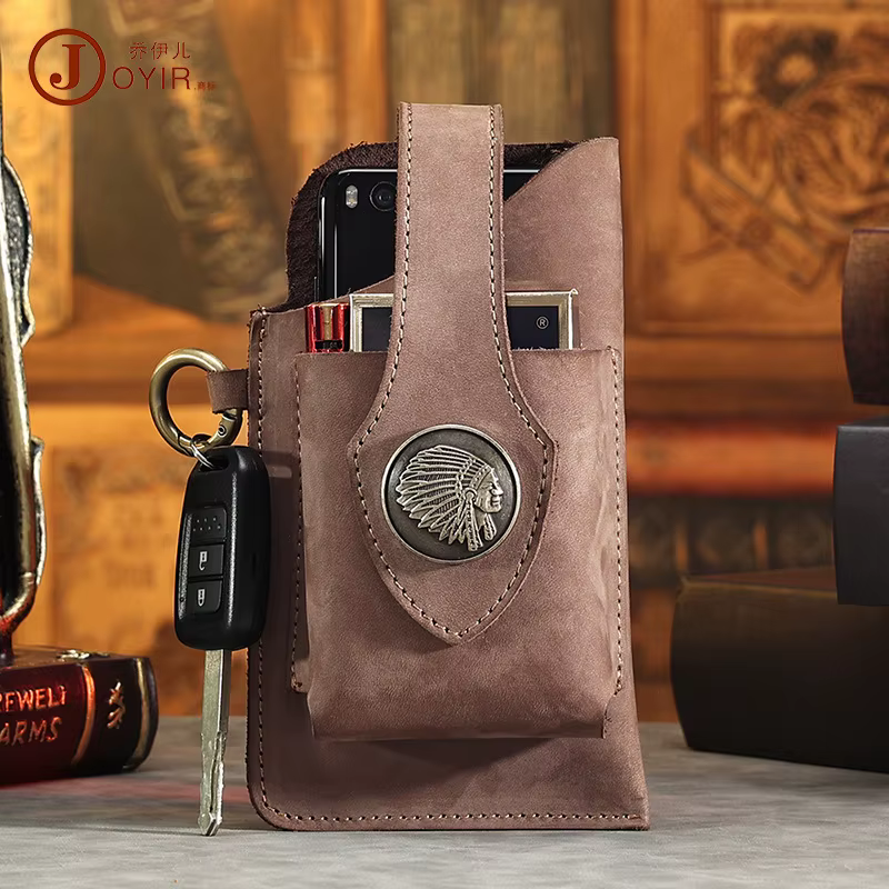 Sac de téléphone portable en cuir - Sac vintage