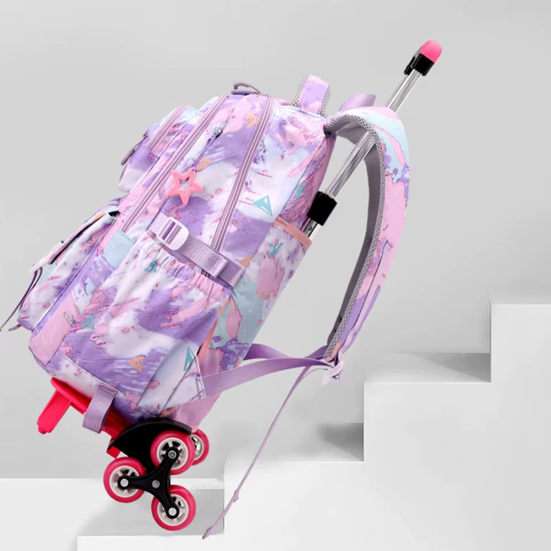 Sac à dos scolaire à roulettes pour enfants