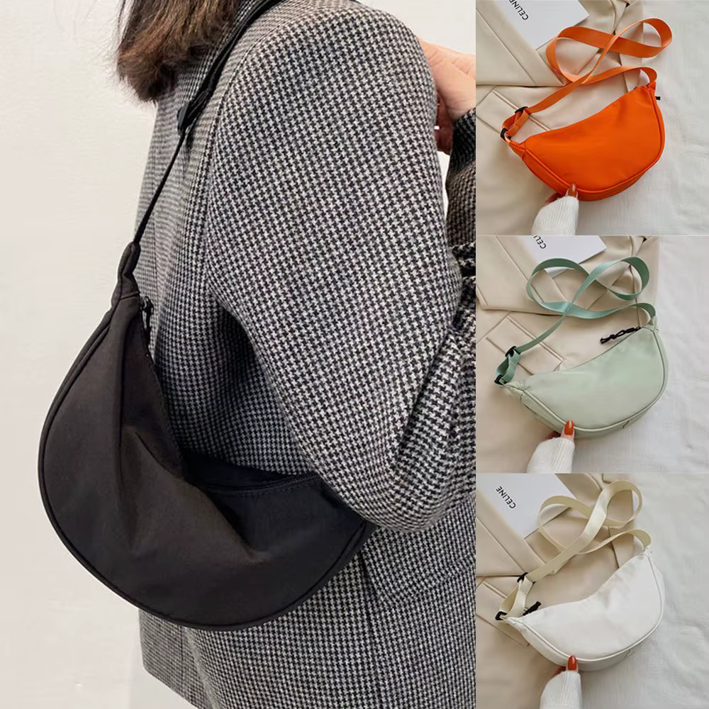 Sac à bandoulière en Nylon Orange pour femmes