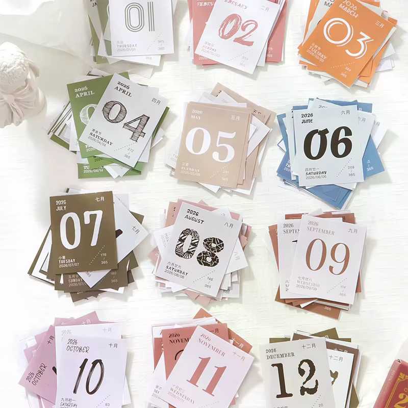 Mini calendrier planificateur quotidien 365 jours